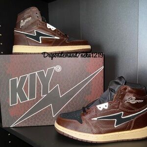 Kiy Studios High “PIGSKIN” Men Size 7